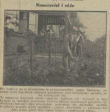 Nauczyciel i róże, 1932