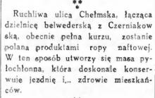 Chełmska pełna kurzu, 1932
