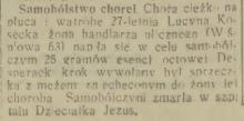 Samobójstwo chorej, 1933