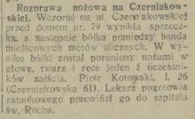 W głowę, twarz i ręce, 1933