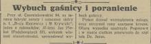 Wybuch gaśnicy, 1933