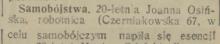 Samobójstwo robotnicy, 1933