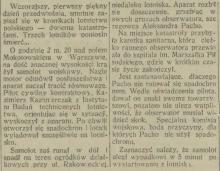 Katastrofa na Rakowcu, 1933