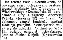 Systematyczna kradzież kur, 1933