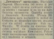 Zawodowy narzeczony, 1933