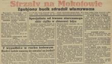 Zgubiony bucik, 1933