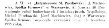 Paszkowski i Mackiewicz, 1933