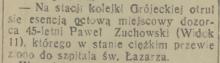 Esencją octową, 1933
