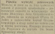 Pijackie wybryki, 1933