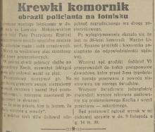 Komornik obraził policjanta, 1933