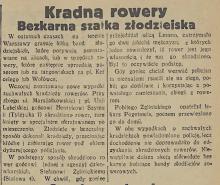 Kradną rowery, 1934