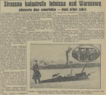 Katastrofa lotnicza, 1934