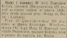 Bójki i napady, 1934