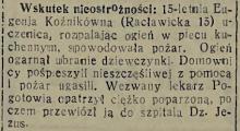 Wskutek nieostrożności, 1934