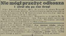 Nie mógł przeżyć odkosza, 1934