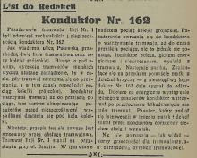 Konduktor nr 162, 1934