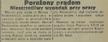 Porażony prądem