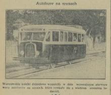 Autobusy na szynach, 1934