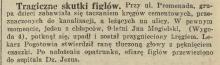 Tragiczne skutki figlów