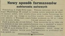Nowy sposób farmazonów, 1934