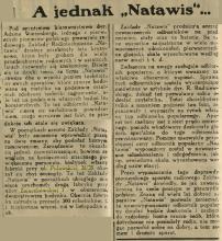 Jednak Natawis, 1934
