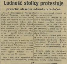 Ludność protestuje, 1935