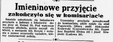 Przyjęcie imieninowe, 1935