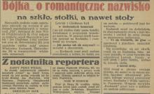 Bójka o nazwisko, 1935