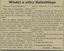 Wieści z Bałuckiego, 1935