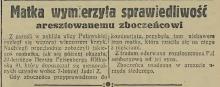 Matka wymierza sprawiedliwość, 1935