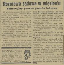 Rozprawa w więzieniu, 1935