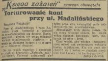 Torturowanie koni, 1935