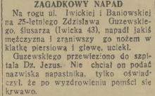 Pomści się krwawo, 1935
