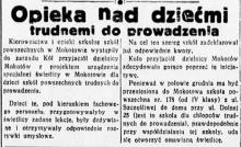 Opieka nad dziećmi trudnemi, 1935