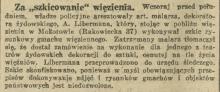 Aresztowany za szkicowanie, 1935