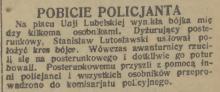 Pobicie policjanta, 1936
