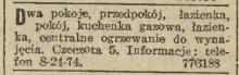 Dwa pokoje, 1936