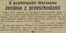 Jezdnia z przeszkodami, 1936
