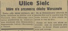 Zaniedbane ulice, 1936