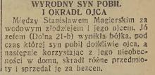 Wyrodny syn, 1936