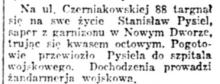 Samobójstwo sapera, 1936