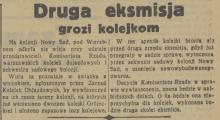 Druga eksmisja grozi, 1936
