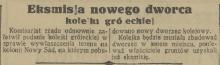 Eksmisja dworca, 1936