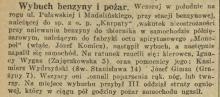 Pożar na stacji benzynowej, 1936
