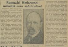 Romantyk pracy, 1936