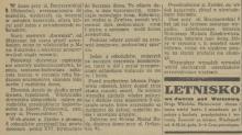 Katastrofa na Boryszewskiej. 1936