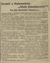 Z Puławskiej Aleje, 1936