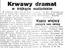 Dramat w trójkącie, 1936