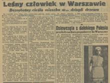 Leśny człowiek. 1936