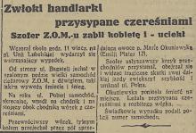 Zwłoki przysypane czereśniami, 1936
